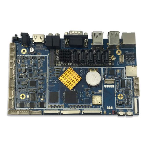 Industrial ARM Motherboard RK3399 Six Core CPU Main Motherboard for Advertising