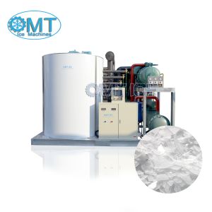 Cheap 2000KG Capacity Industrial Flake Ice Machine Automatic 2Ton Dry Ice For Fishery for sale