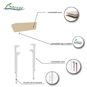 Adjustable Height Stand Up Desk Uplift Standing Desk with Customized Size and