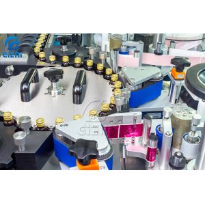 50ml Glass Bottle Labeling Machine 600pcs/Min For Beauty Supplements