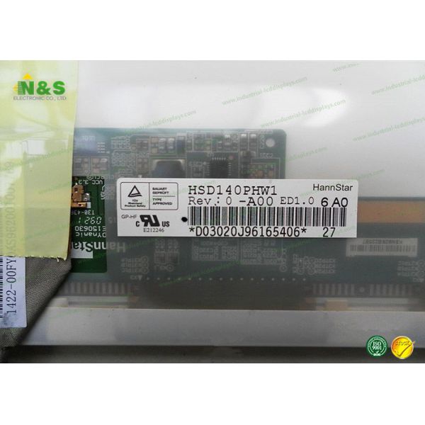HSD140PHW1-A00 Industrial LCD Displays , 14.0 inch laptop lcd panel 309.399×173