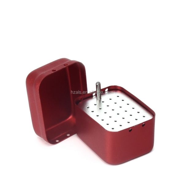 Quality Certification CCC 30 Holes Dental Endo Block Aluminum Burs Files Sterilization Box for Class II Instrument Classification wholesale