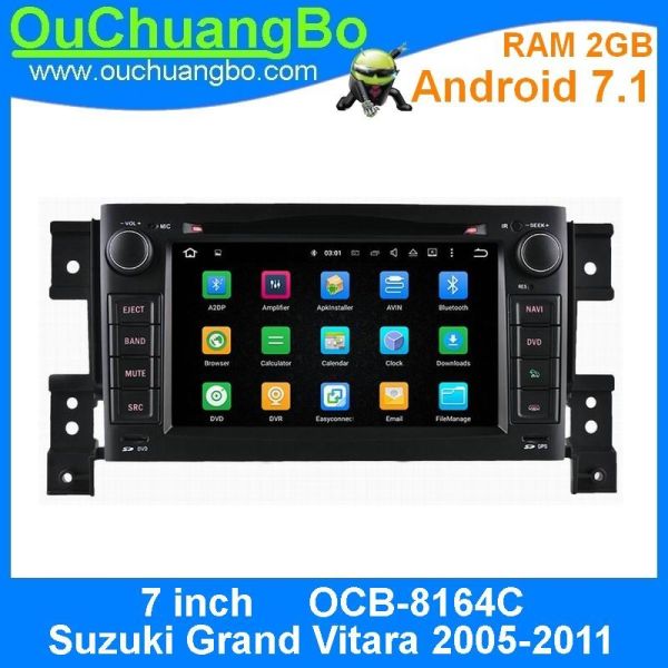 Quality Ouchuangbo auto radio multimedia stereo android 7.1 for Suzuki Grand Vitara 2005-2011 with 3g Wifi USB ROM 16GB DVD disc wholesale