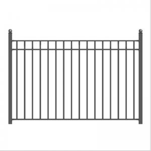 China Home Garden Iron Wrought Fence Ornamental Black Decorative Metal on sale