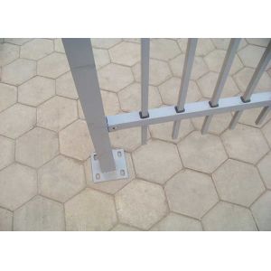 Modern Black Garden Zinc Post Square Tube Panels Wrought Iron Steel Fence With