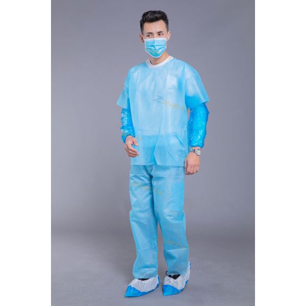 Unisex Skin Friendly 35GSM PP Surgical Scrub Suits