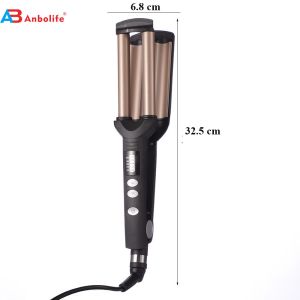 Professional Hair Curler with 5 Temperature Levels 120-200℃ Range and 52W Power