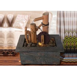 China 8 Inch European Style Bamboo  Indoor Waterfall Fountain on sale
