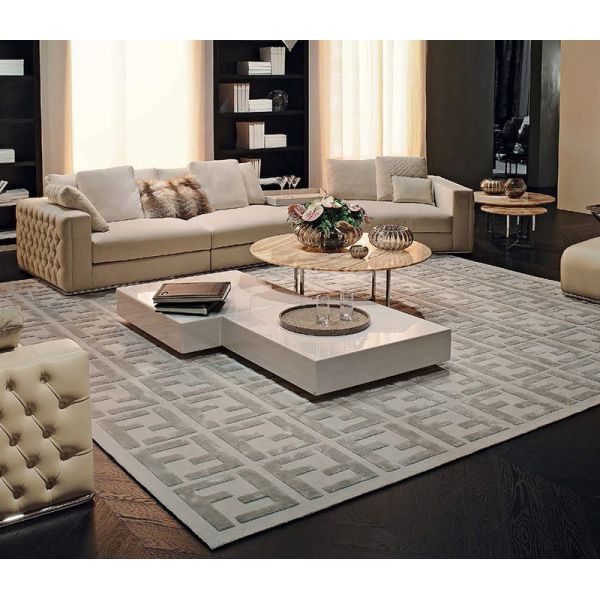 Quality 70x30cm Customized Coffee Table Combinational Marble Square Style wholesale
