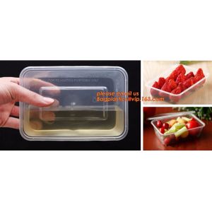 Disposable biodegradable plastic fiffin lunch box,compartment lunch box with lid