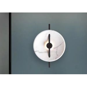 China New Design Bedside Decorative Marble Black Bedroom Indoor Wall Mounted Sconce Lamp on sale