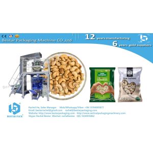 Automatic granules pouch packaging machine with 14 heads weigher teflon