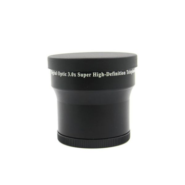 Black Digital Camera Telephoto Lens Optic 3.0x AF 58mm Multi Layer Coating