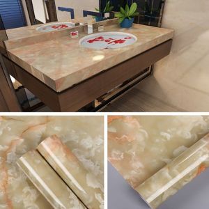 High Glossy and Matt Marble Design Decorative Stickers for Furniture Decor