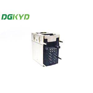 Cheap 2 Port Rj45 Shielded Jack With Magnetic Right Angle Tilt Mounting for sale