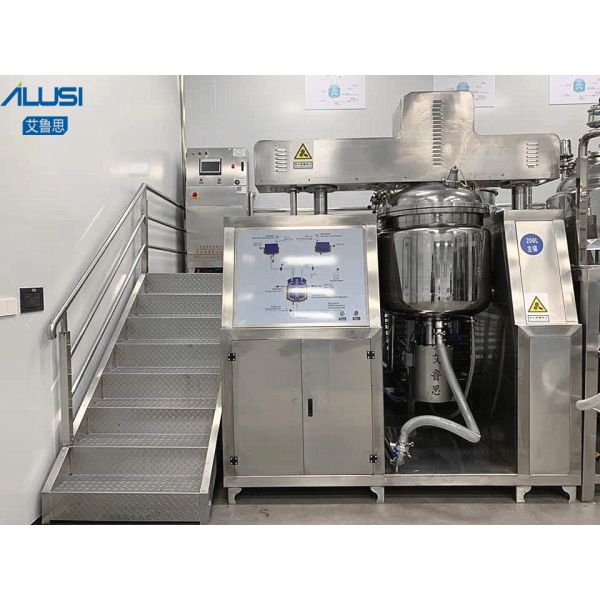 200L Vacuum Emulsifier Mixer Vasline Body Lotion Homogeneous Vacuum Emulsifying