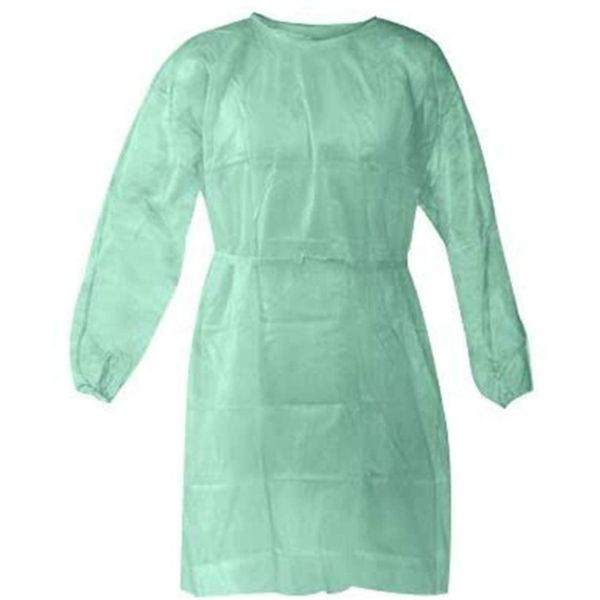 S&J PP Non-woven Disposable 15g Lightweight Visitor Gown CE Far Infrared Disposable Medical Isolation Gown