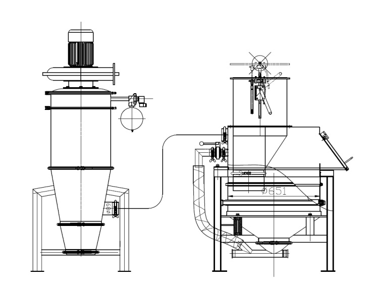 Powder Flour Pellet Bulk Bag Discharger For Unloader System