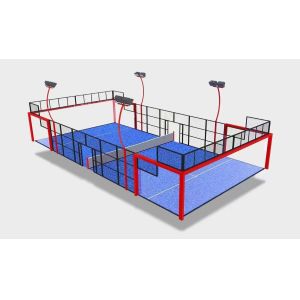 Panoramic Padel Court With Reinforced Structure For Enhanced Durability And