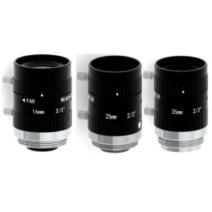 2/3 16mm/25mm/35mm F1.8 5MP Manual IRIS C Mount Industrial FA Lens for 2/3, 1/1.8, 1/2, 1/2.9
