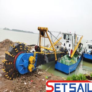 High Capacity 160m3-2000m3 Hydraulic Wheel Bucket Head Mud Dredger with Diesel