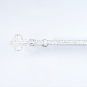 China Three Circles Advanced Curtain Rod Finials Customized Curtain Rod Set Single Bracket on sale