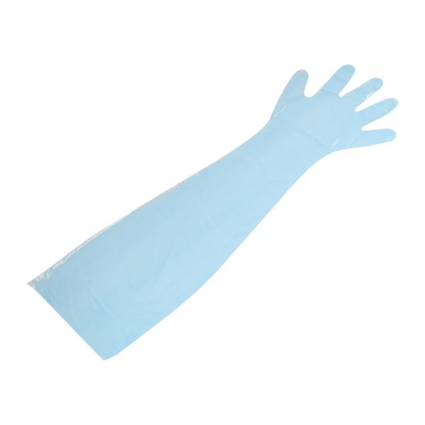 Quality 7g Food Handling FDA Disposable Shoulder Length Gloves With Elastic wholesale