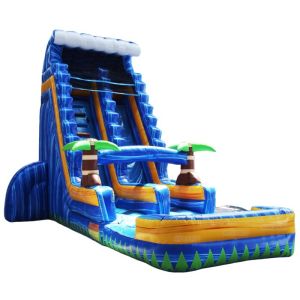 Residential Occasion Inflatable Slide for Children's Water Play Customized Color