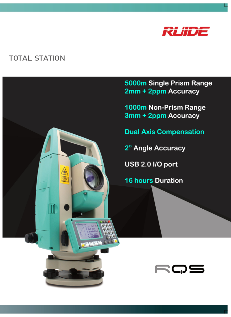 RUIDE Land Survey Robotic Total Station Instrument No Prism
