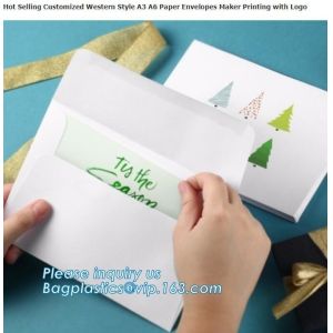 Custom design A4 A5 A6 paper kraft gift brown envelope with string,wedding