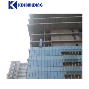 modern construction aluminum perforated facade panel glass curtain wall cladding