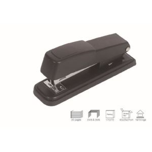No.604 For 24/6 26/6 Staples 25 Sheets Paper Capacity Black Metal Stapler