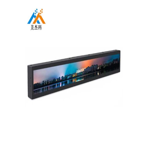 Quality Custom 37" Ultra Wide Stretched Screen Digital Signage Bar Type LCD Display wholesale