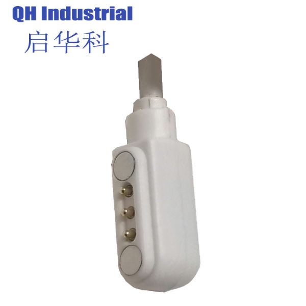 Quality 3Pin  Bulgaria Double Head 3A Magnetic 5Pin Pogo Pin Power Connector With Cable For Laptop wholesale