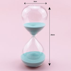 Flat Glass Hourglass 60 Minute Sand Timer ISO9001 approved
