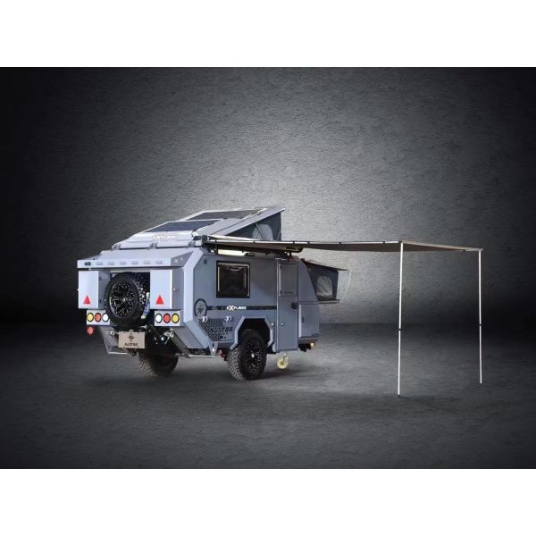 Quality Travel Trailer Camper Aluminum Light Weight 1400kg Off Road Camping Trailer RV Caravan wholesale