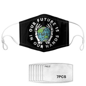 Skull Printed Washable Mouth Mask With Replaceable Filter