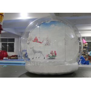 Fire Proof Inflatable Human Size Snow Globe For Party , Event Decoration