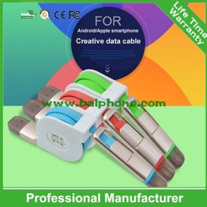 Iphone 6/Micro 2in1 retractable data cable
