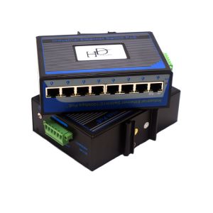 Cheap Mini Industrial Ethernet Switch Flow Control 12v , Gigabit Ethernet Switch 8 Port for sale