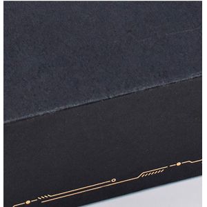 Black Paperboard Gift Box Magnet With Custom Insert For Bottles