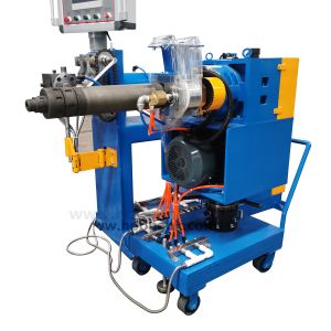 Two Compound Extrusion Line Silicone Braiding Hose Making Machine Extruder