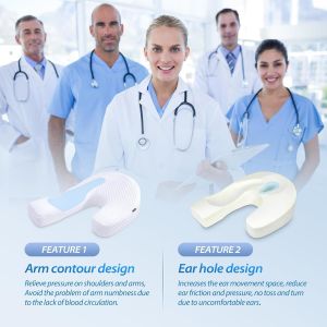 Pillow for Side Sleeper Body Pillow for Adults Memory Foam Pillow with U-Shaped