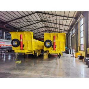 Cheap 3 Axles Farm Tipper Meters Hydraulic Cylinder Mini Concrete Dump Trailer for Farming for sale