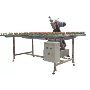 China Low-E Film Removal Manual Glass Edging Machine with Two Resin Wheels Size 160*21*32mm on sale