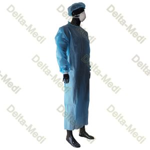 China Sterile Disposable Surgical Gown PP Coated PE Film 20g To 60g on sale