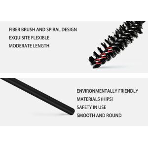 10cm Plastic Muti Function 10cm Disposable Brow Lash Comb Brush