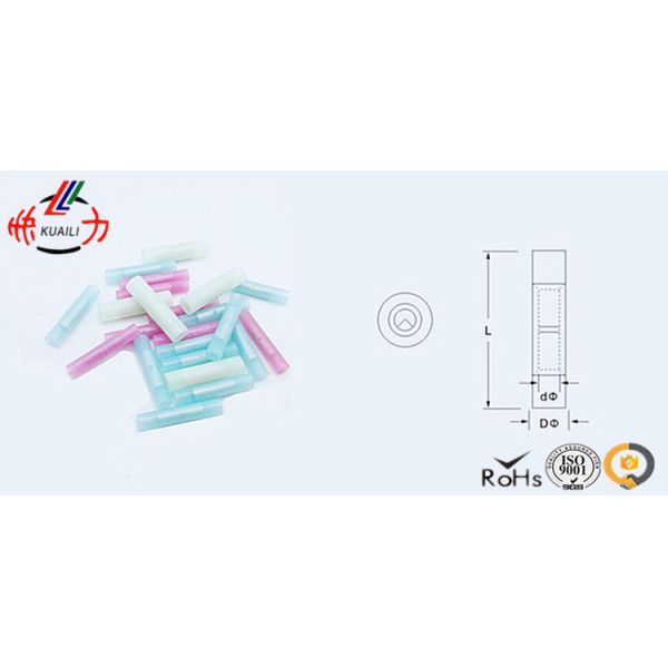 Fully Insulated Middle electrical butt connectors Long Type Nylon