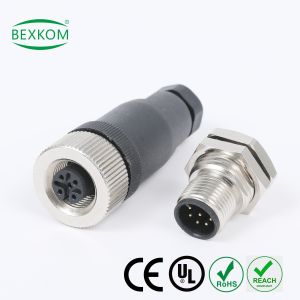 Industrial Connector M5 M8 M9 M12 M16 M23 Screw Locked