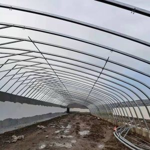 China Thermal Insulation Curtain Solar Passive Greenhouse With Clay Back Wall on sale